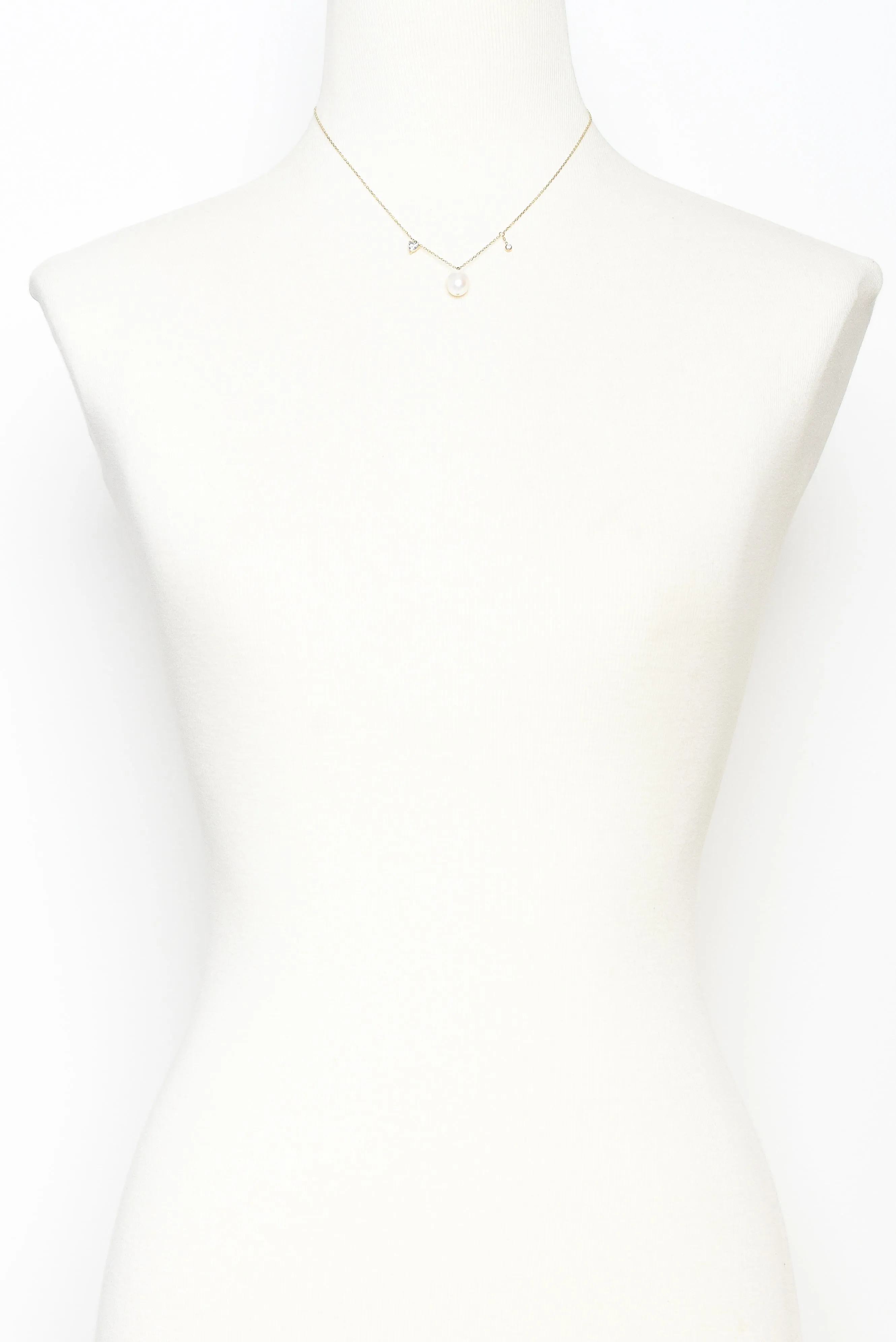 Pamela Gold Plated Pearl Necklace