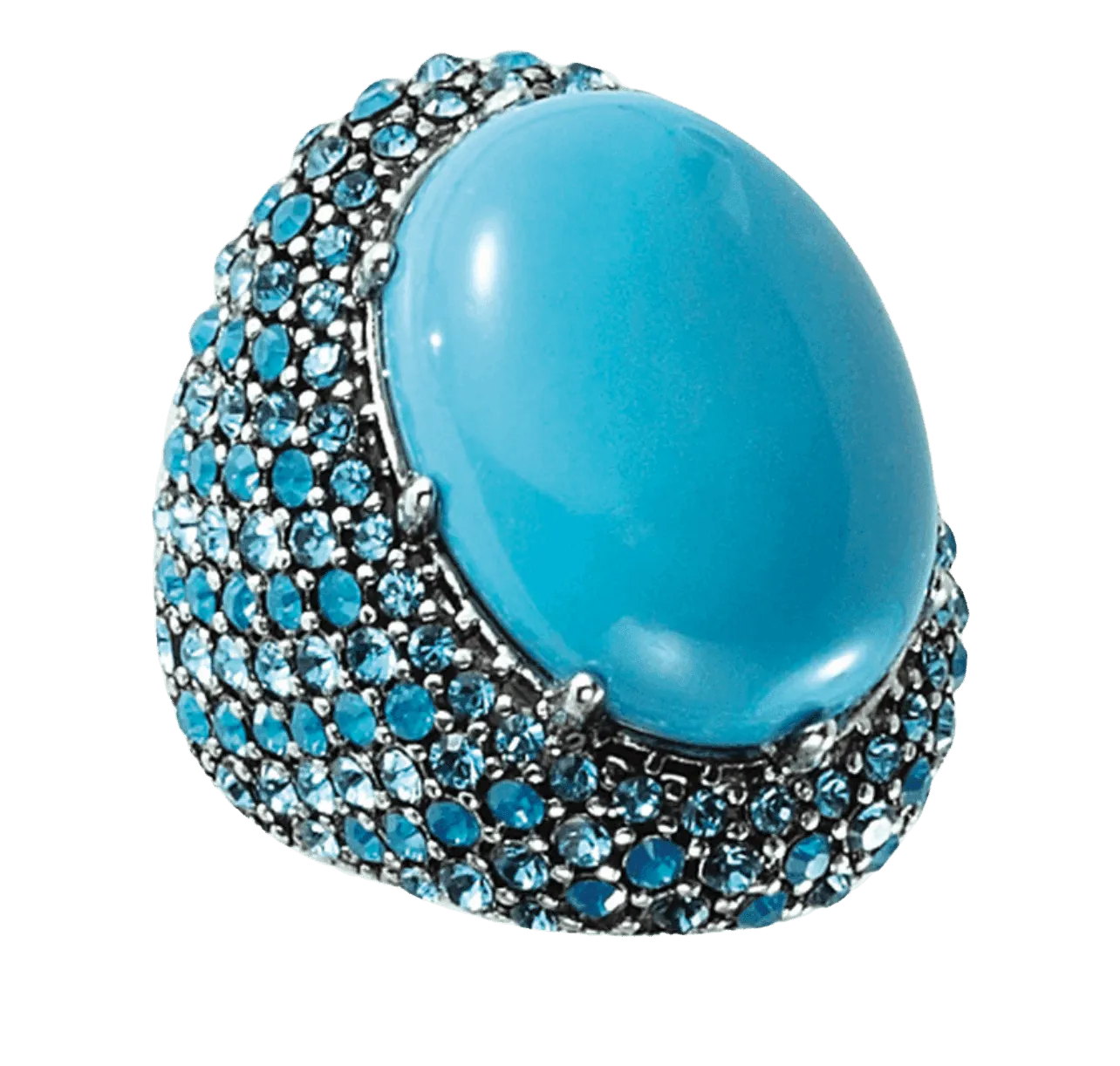 Park Lane 'Eva' Turquoise Ring - A Statement Piece with Unrivaled Charm