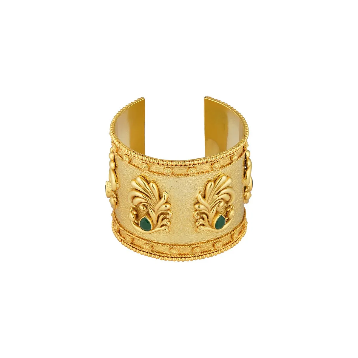 Peacock Enigma Cuff Bracelet