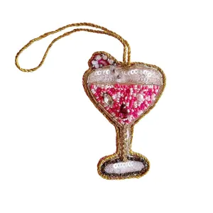 Pink Candy Cocktail Beaded Hanging Deco