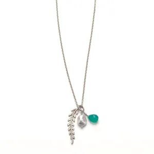 Rome single leaf necklace