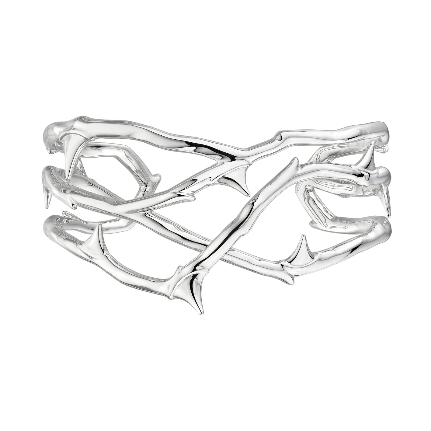 Rose Thorn Small Cuff - Silver