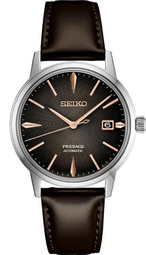 Seiko Presage Automatic Leather Band Men's Watch SRPJ17