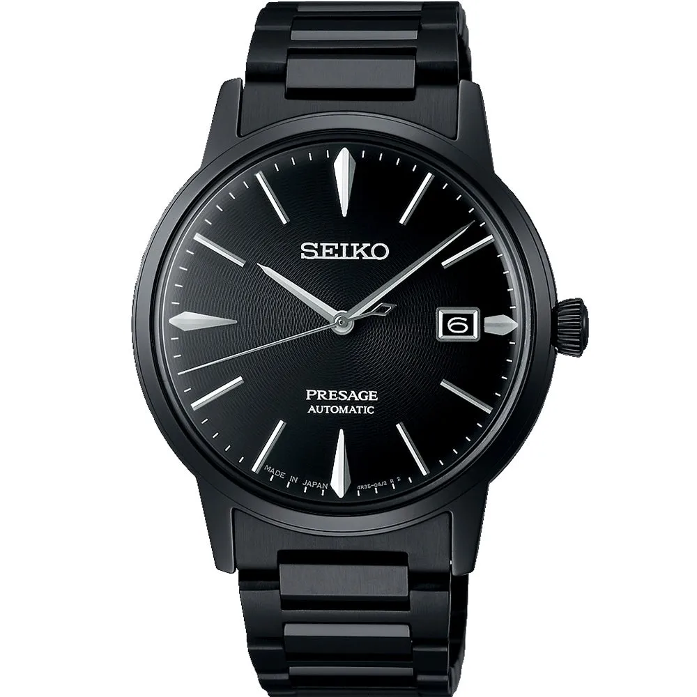 Seiko Presage SRPJ15J 'The Black Velvet' Cocktail Time