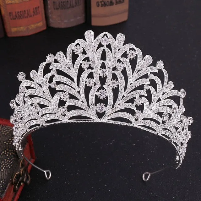 Shiny Points of Light Crystal Tiaras-Crowns-Bride-Quinceanera