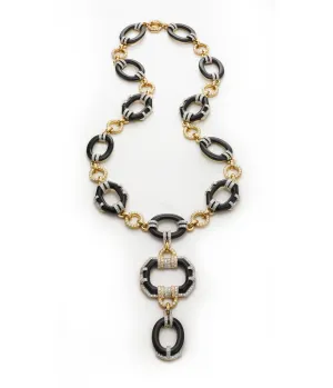 Streamline Open Oval Link Necklace