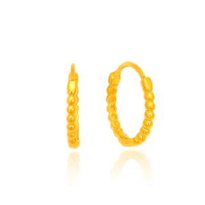 TAKA Jewellery 916 Gold Hoop Earrings