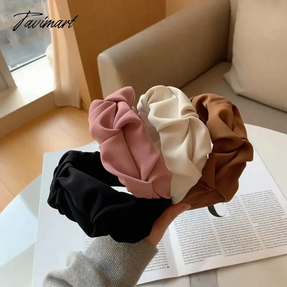 Tavimart Satin Wide Hairband Hair Hoop Bow Hair Band Headbands Women Head Band Headdress Ladies Hair Accessories Girl Headwear Tiara