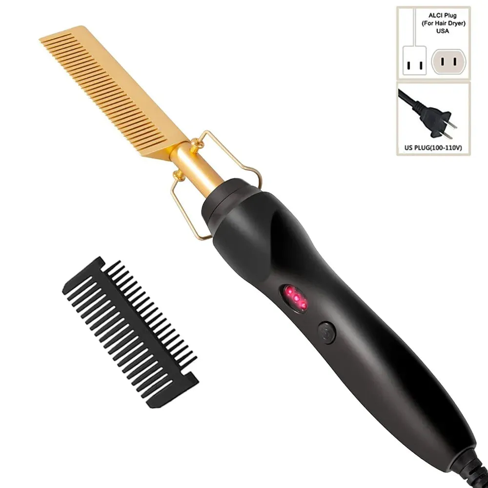 TEEK - 2 in1 Hot Comb Straightener Electric Heating Comb