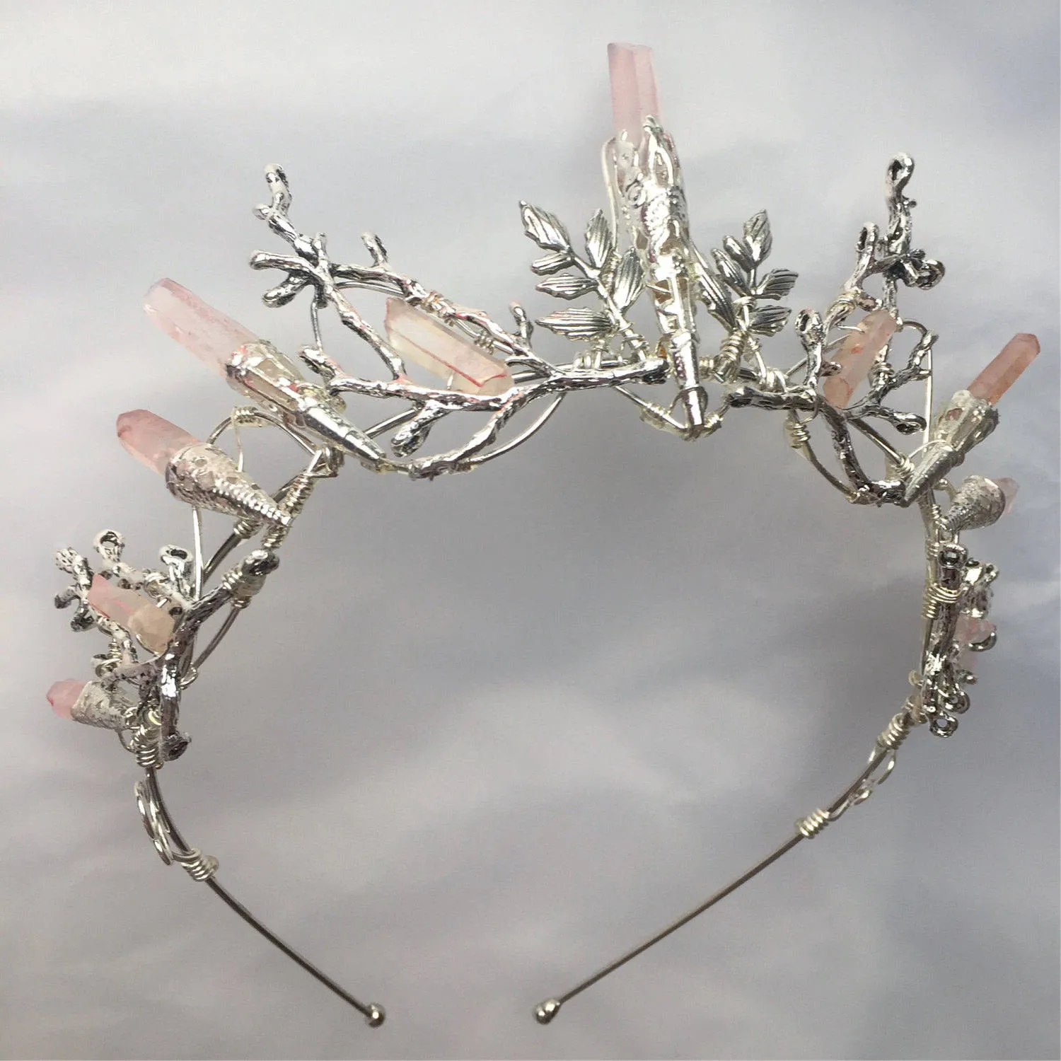 The INDIE ROSE Pink Quartz Crown