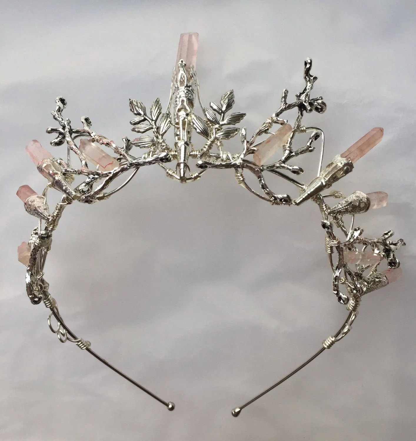 The INDIE ROSE Pink Quartz Crown