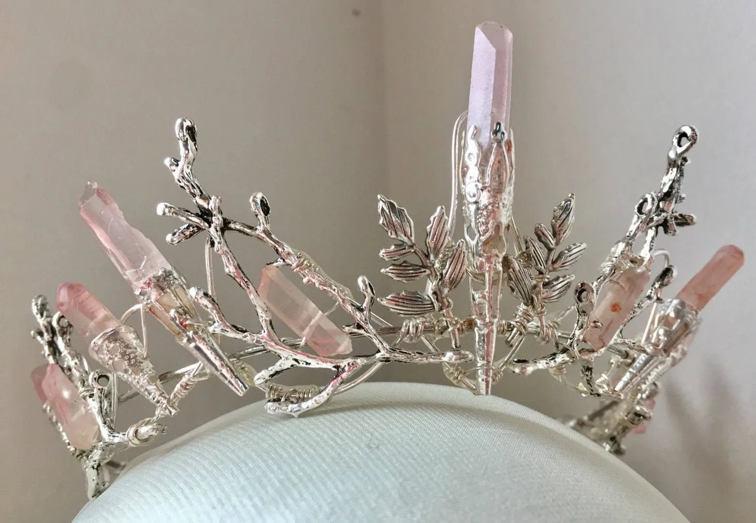 The INDIE ROSE Pink Quartz Crown