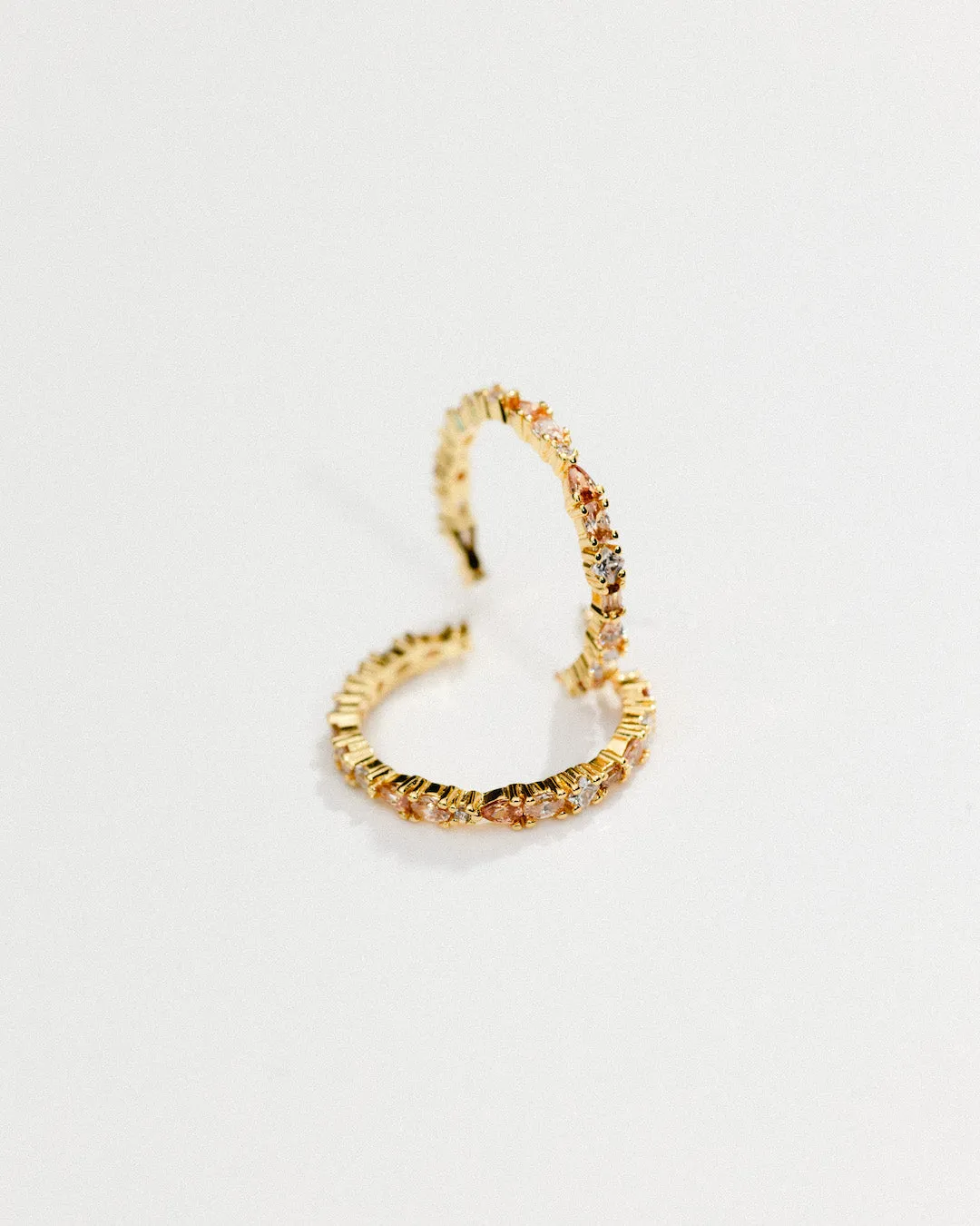 The Mini Adriana champagne earrings