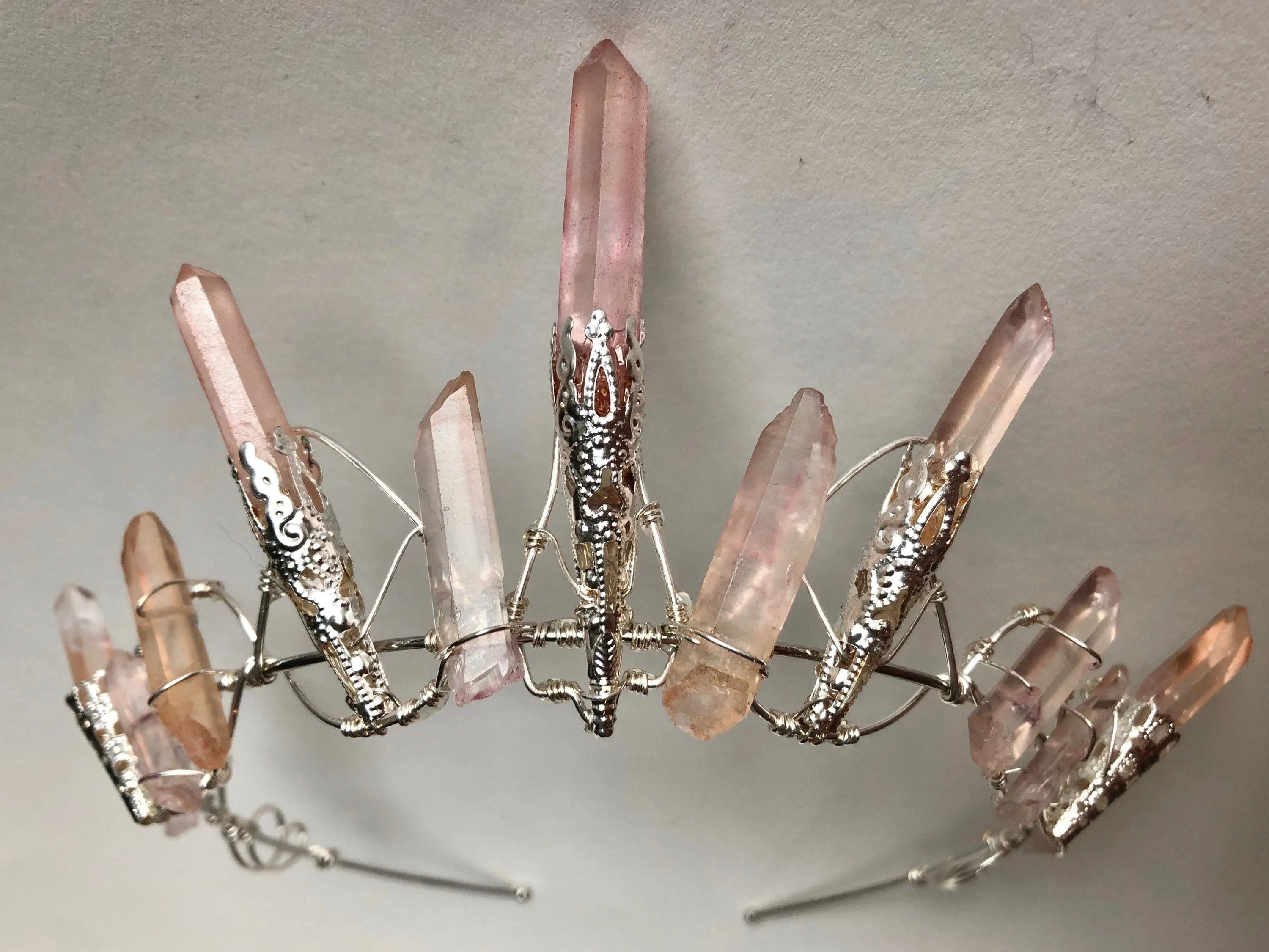 The ROSE CELESTE Pink Quartz Crown