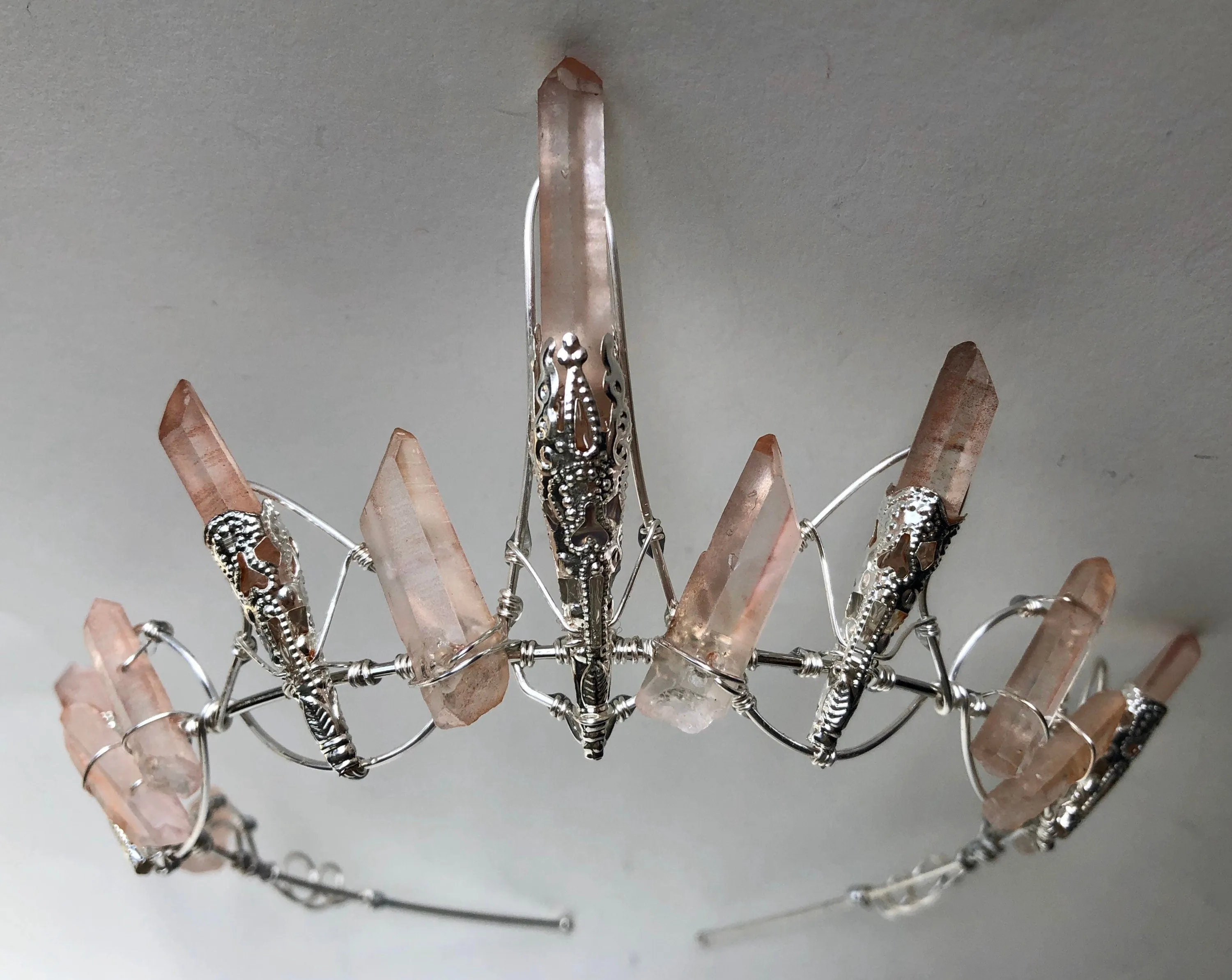 The ROSE CELESTE Pink Quartz Crown