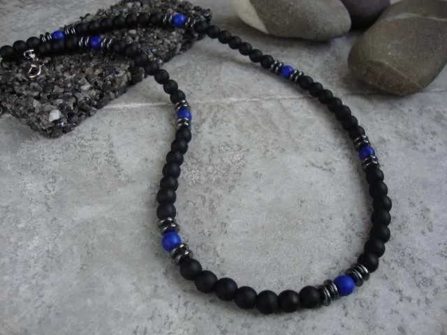 Tribal Necklace w/Eye Black Onyx