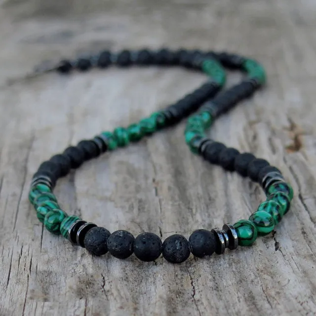 Tribal Necklace w/Eye Black Onyx