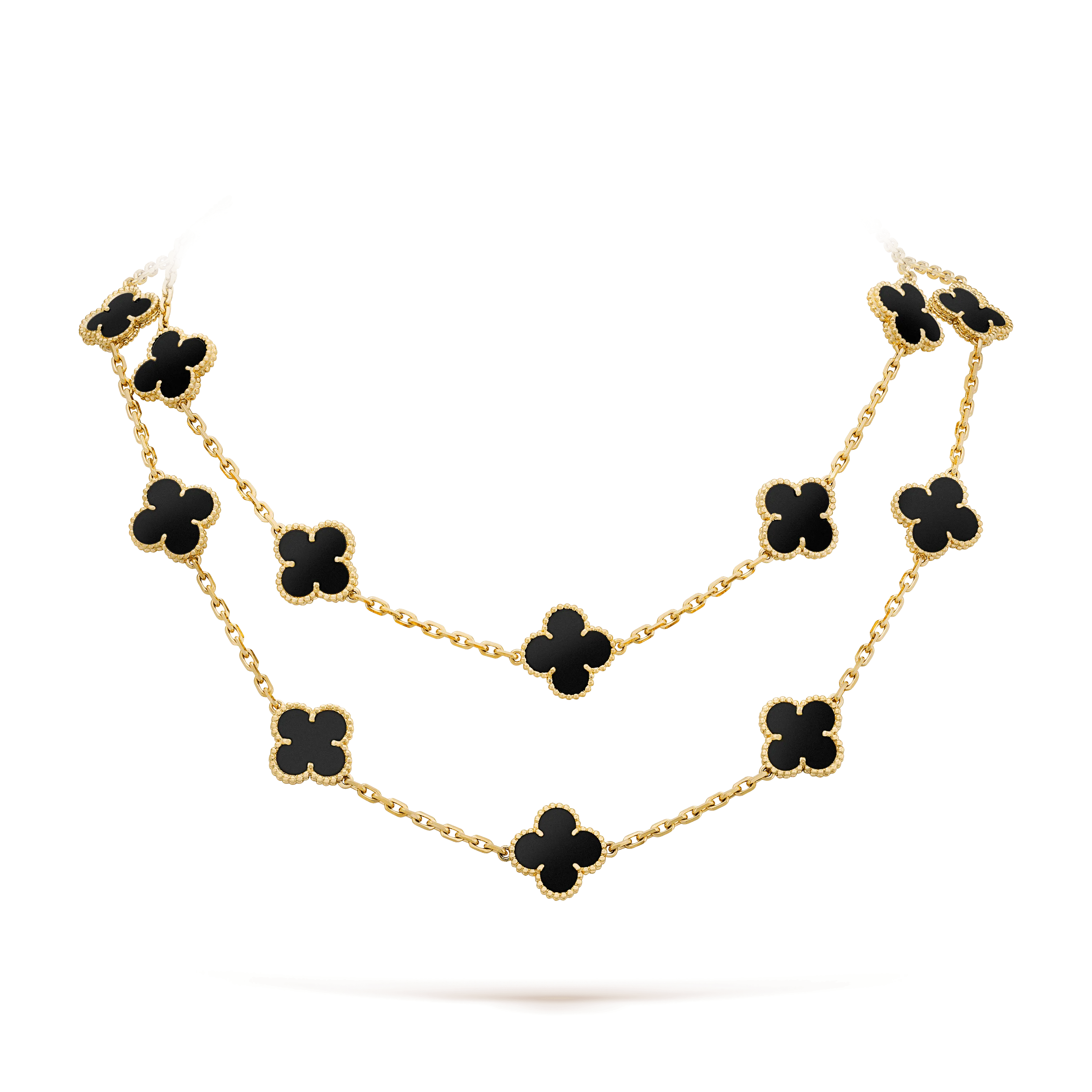 Vintage Alhambra Long Necklace, 20 Motifs