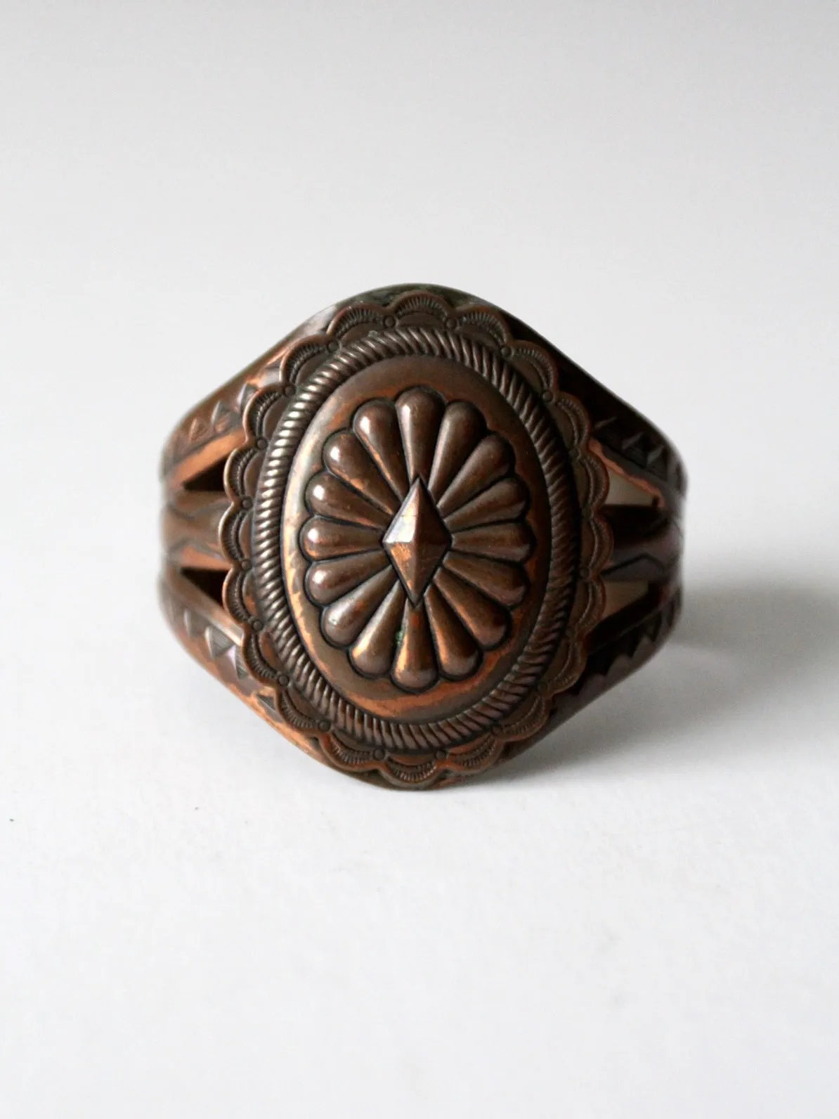 vintage copper cuff bracelet