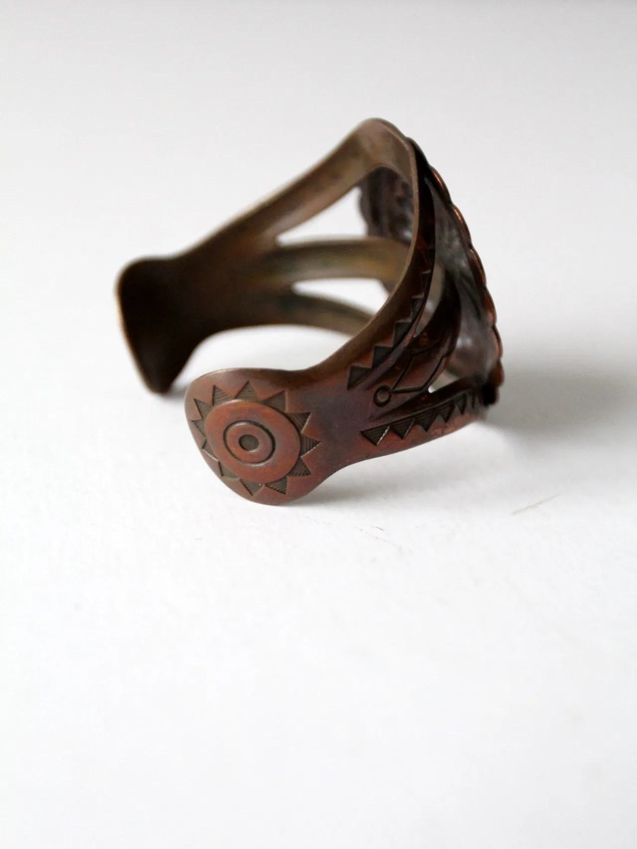 vintage copper cuff bracelet