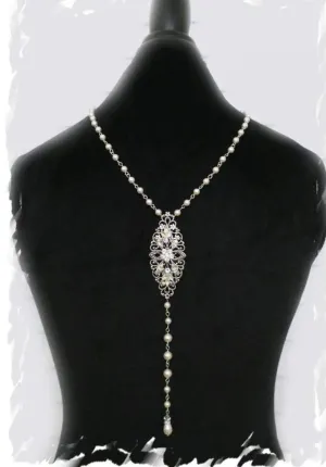 Vintage Style Back Necklace