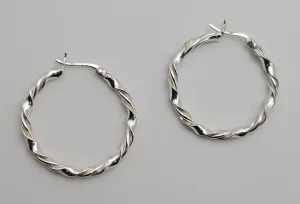 Vintage Twisted Hoop Earrings